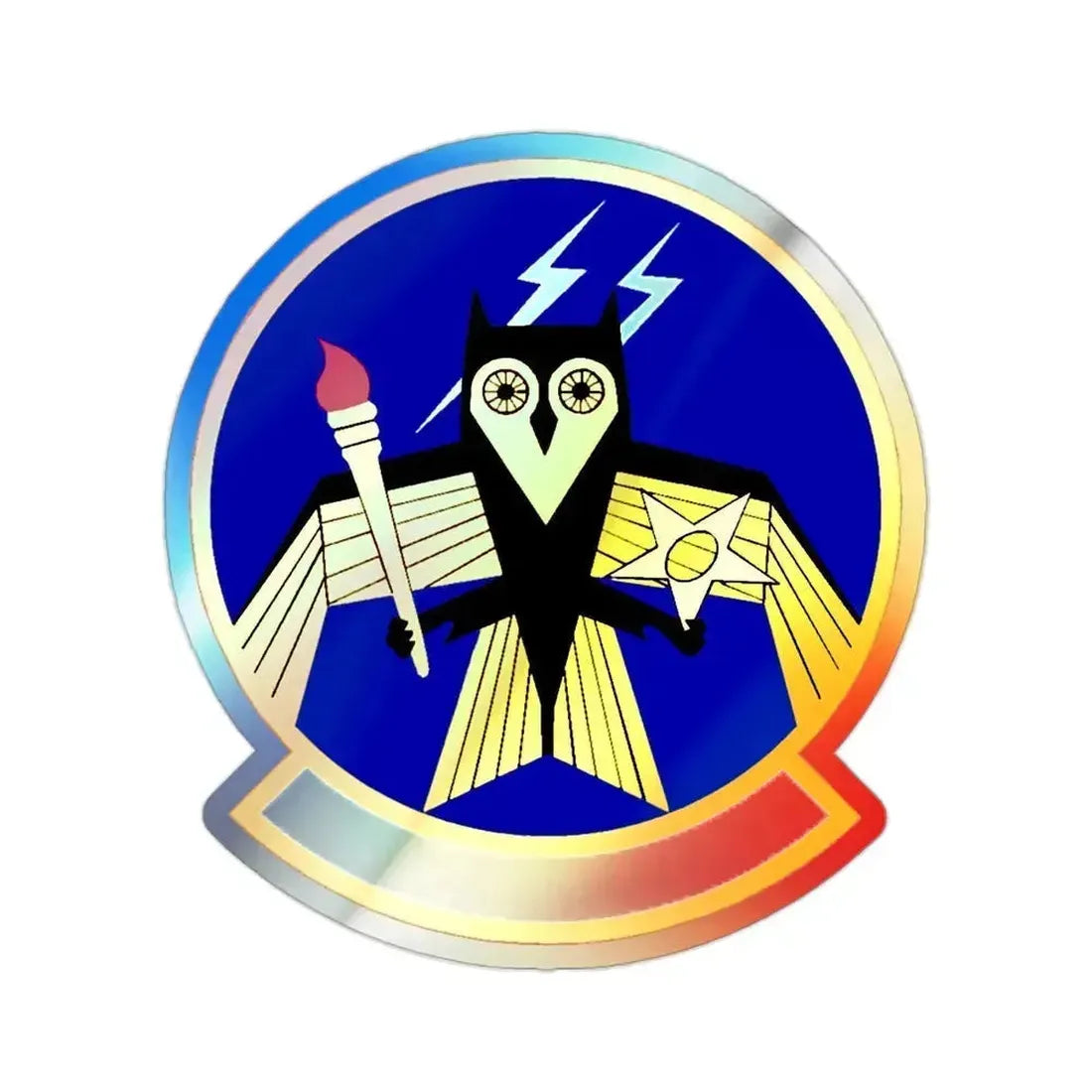 12 Operations Support Squadron AETC (U.S. Air Force) Holographic STICKER Die-Cut Vinyl Decal 2 Inch Holographic - The Sticker Space