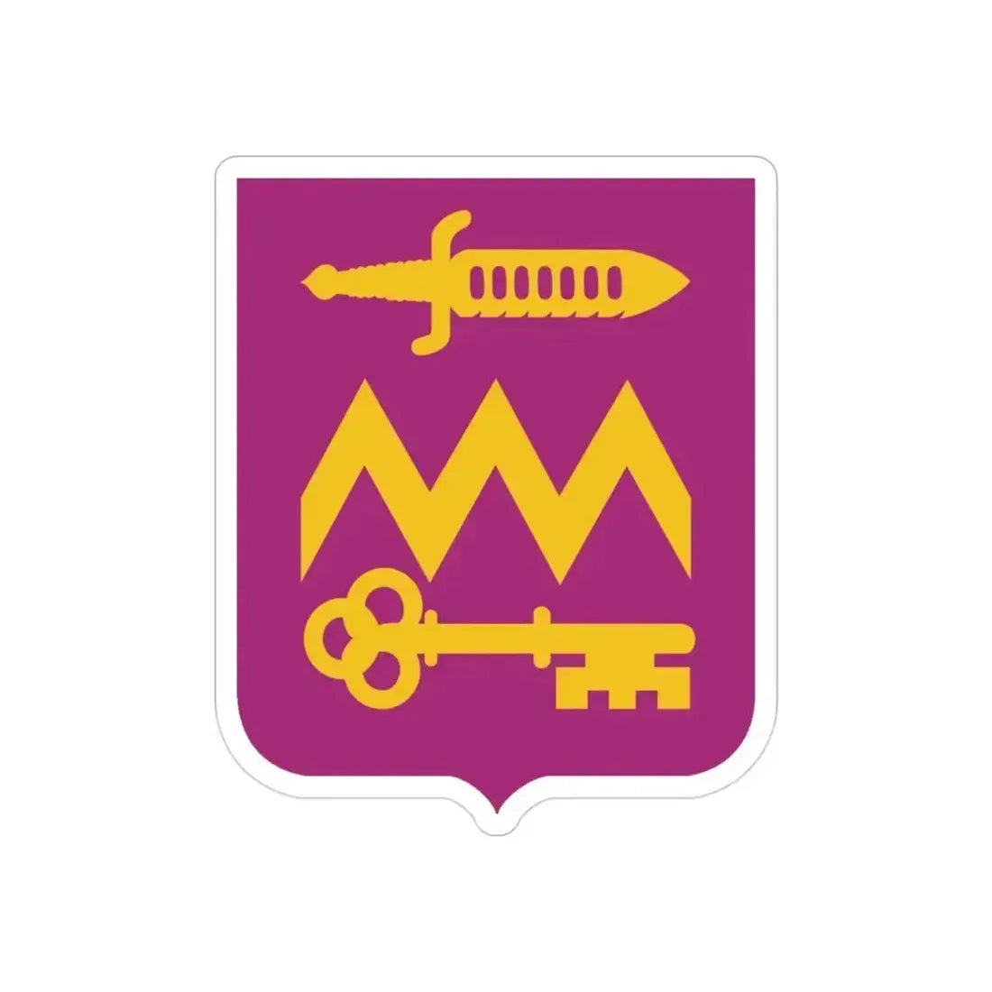 12 Ordnance Battalion 2 (U.S. Army) REVERSE PRINT Transparent Die-Cut STICKER 3 Inch Die-Cut Transparent - The Sticker Space