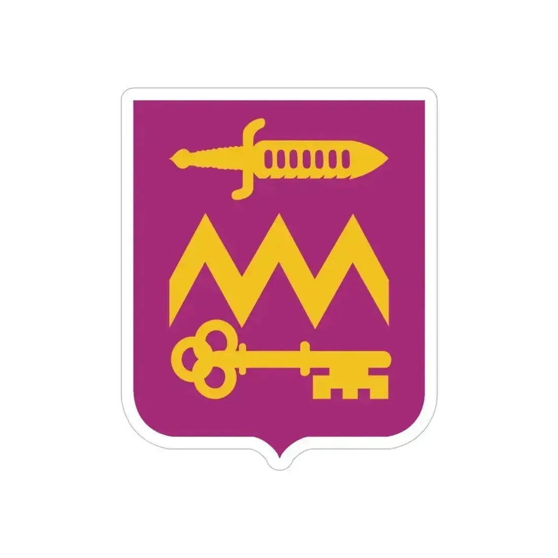 12 Ordnance Battalion 2 (U.S. Army) REVERSE PRINT Transparent Die-Cut STICKER 5 Inch Die-Cut Transparent - The Sticker Space