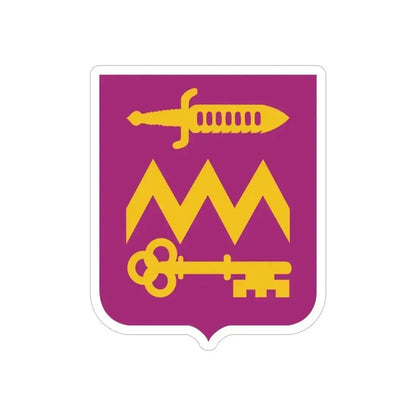 12 Ordnance Battalion 2 (U.S. Army) REVERSE PRINT Transparent Die-Cut STICKER 6 Inch Die-Cut Transparent - The Sticker Space