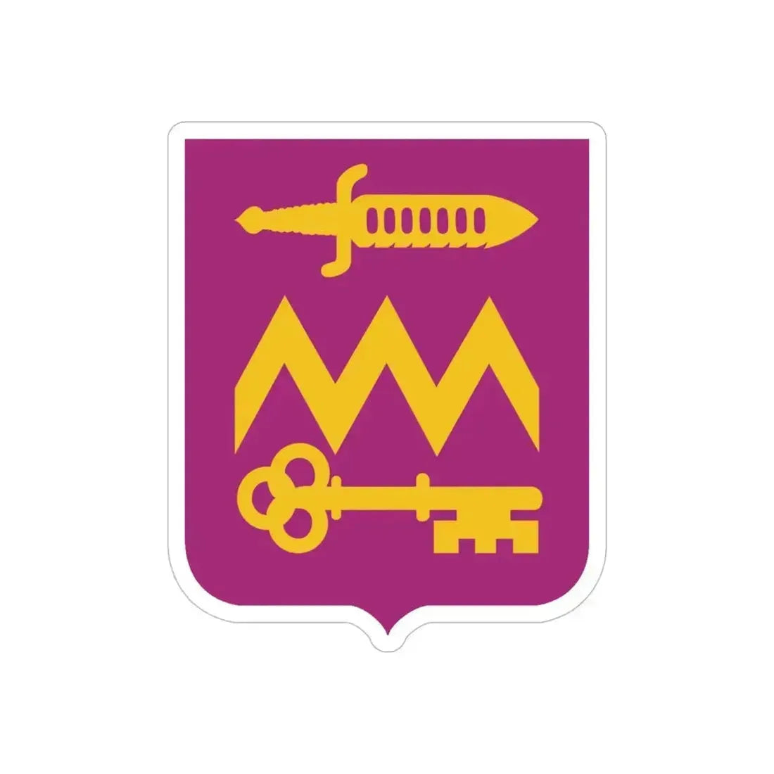 12 Ordnance Battalion 2 (U.S. Army) REVERSE PRINT Transparent Die-Cut STICKER - The Sticker Space