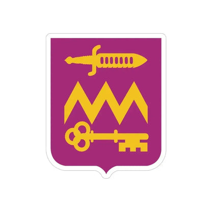 12 Ordnance Battalion 2 (U.S. Army) REVERSE PRINT Transparent Die-Cut STICKER - The Sticker Space