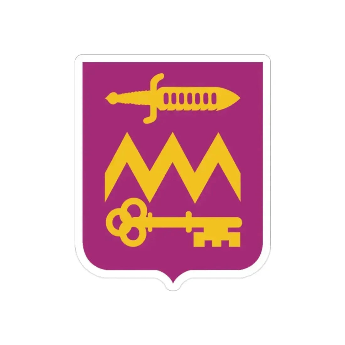 12 Ordnance Battalion 2 (U.S. Army) REVERSE PRINT Transparent Die-Cut STICKER - The Sticker Space