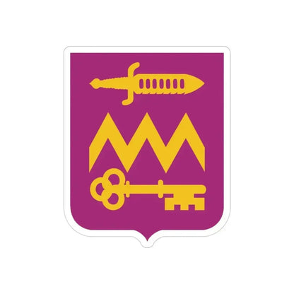 12 Ordnance Battalion 2 (U.S. Army) REVERSE PRINT Transparent Die-Cut STICKER - The Sticker Space