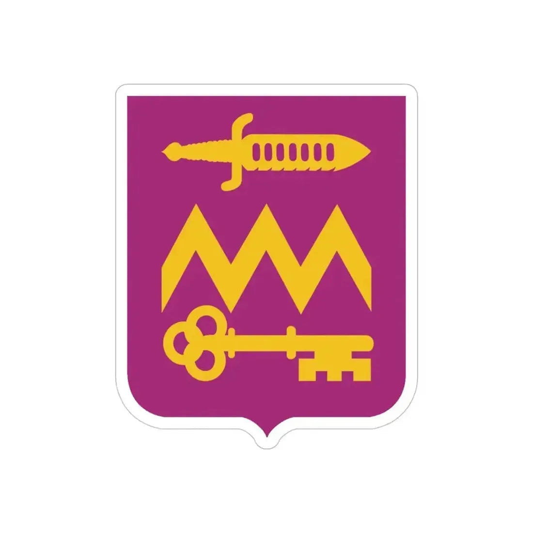 12 Ordnance Battalion 2 (U.S. Army) REVERSE PRINT Transparent Die-Cut STICKER - The Sticker Space