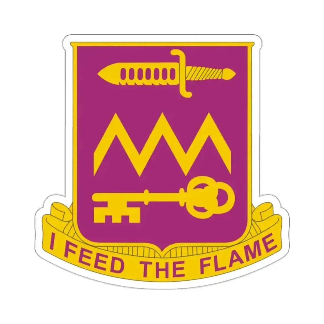 12 Ordnance Battalion (U.S. Army) STICKER Vinyl Kiss-Cut Decal 2 Inch White - The Sticker Space