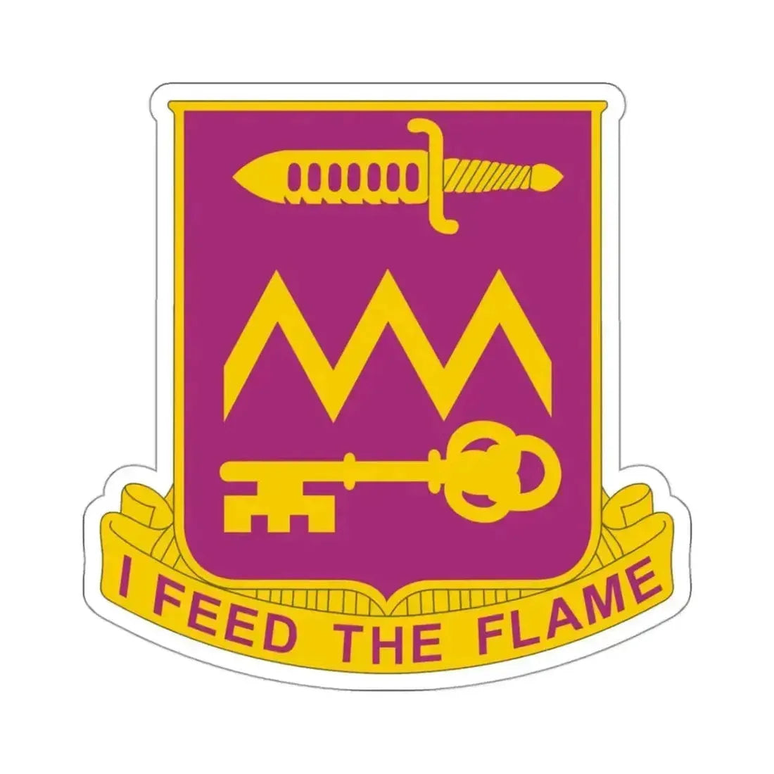 12 Ordnance Battalion (U.S. Army) STICKER Vinyl Kiss-Cut Decal 3 Inch White - The Sticker Space