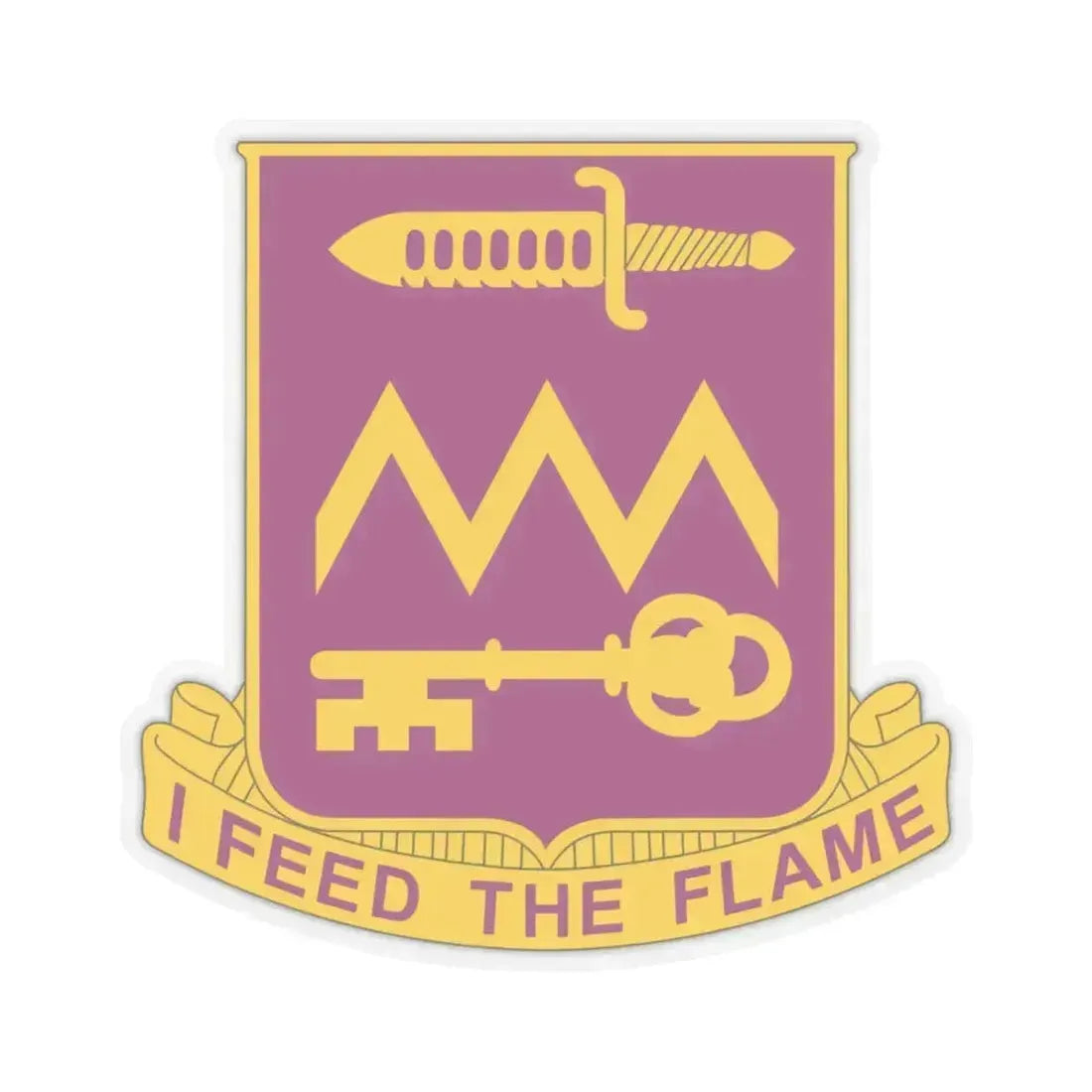 12 Ordnance Battalion (U.S. Army) STICKER Vinyl Kiss-Cut Decal 4 Inch Transparent - The Sticker Space