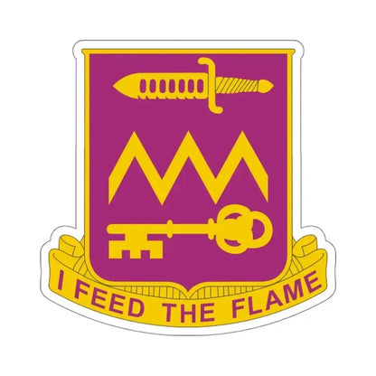 12 Ordnance Battalion (U.S. Army) STICKER Vinyl Kiss-Cut Decal 4 Inch White - The Sticker Space