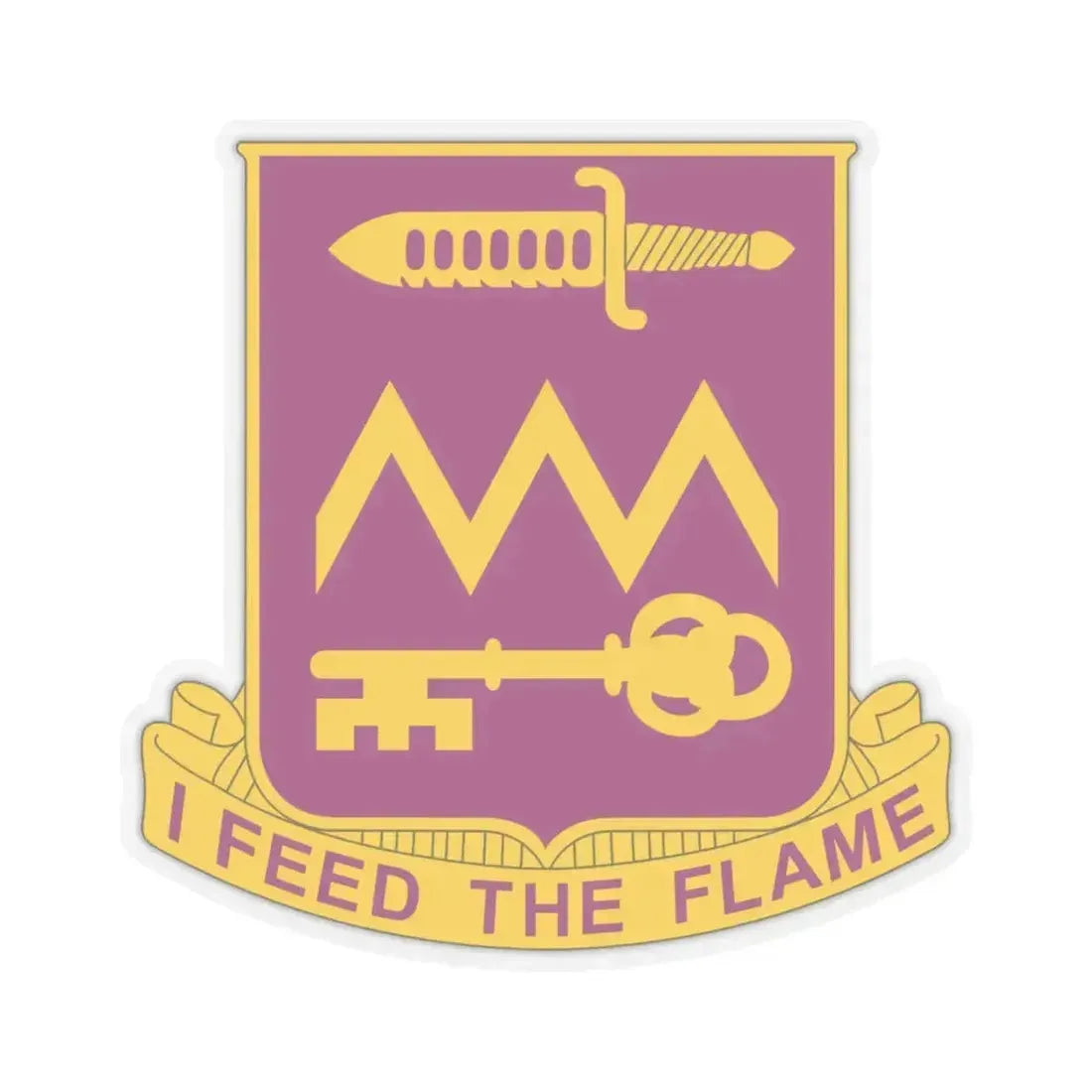 12 Ordnance Battalion (U.S. Army) STICKER Vinyl Kiss-Cut Decal 6 Inch Transparent - The Sticker Space