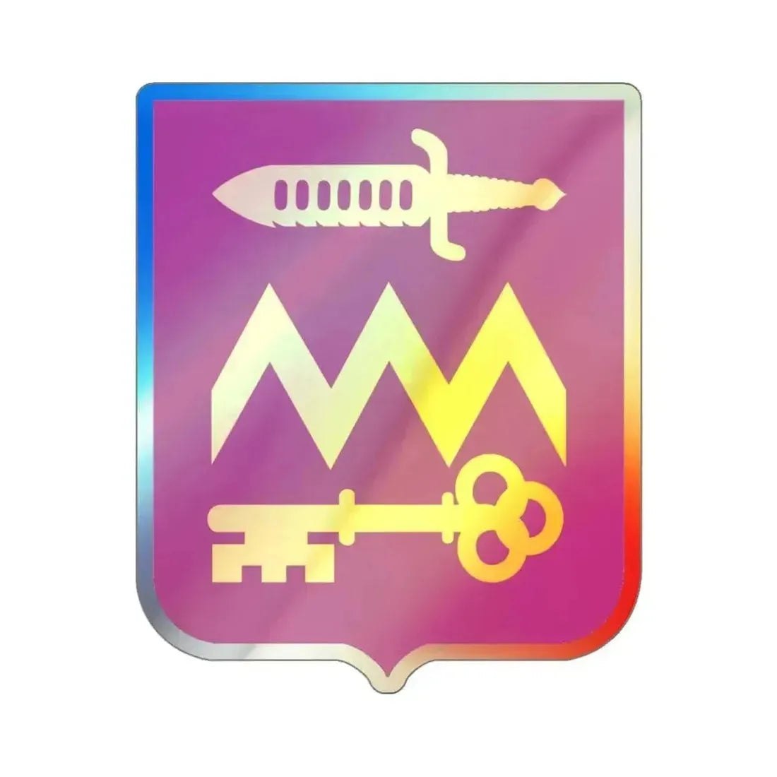 12 Ordnance Battalion v2 (U.S. Army) Holographic STICKER Die-Cut Vinyl Decal 6 Inch Holographic - The Sticker Space