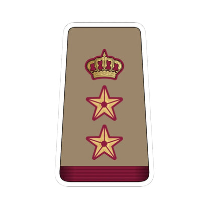 12. QELF COL (Qatar) (Military Rank) STICKER Vinyl Kiss-Cut Decal 4 Inch White - The Sticker Space