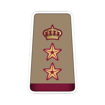 12. QELF COL (Qatar) (Military Rank) STICKER Vinyl Kiss-Cut Decal 6 Inch White - The Sticker Space