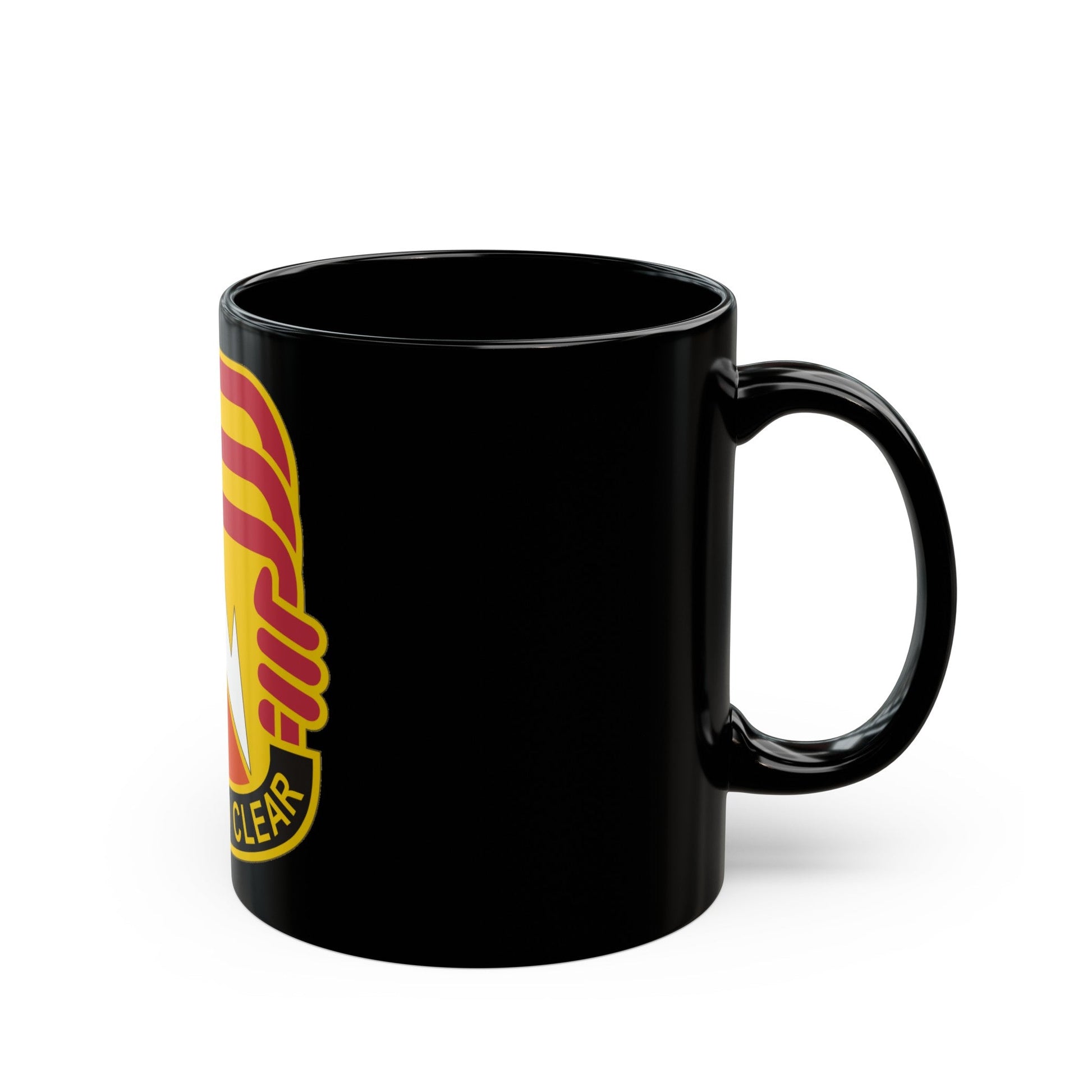 12 Signal Group (U.S. Army) Black Coffee Mug-The Sticker Space