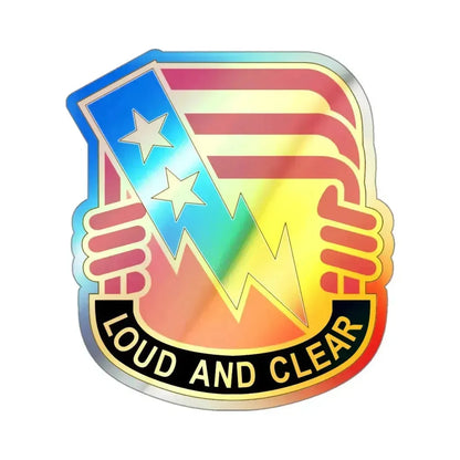 12 Signal Group (U.S. Army) Holographic STICKER Die-Cut Vinyl Decal - The Sticker Space