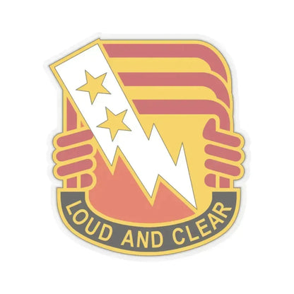 12 Signal Group (U.S. Army) STICKER Vinyl Kiss-Cut Decal 3 Inch Transparent - The Sticker Space