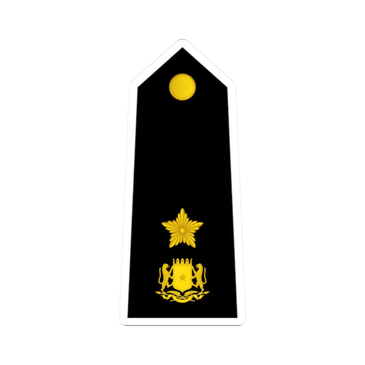 12 Somali Navy LTC (Mali) (Military Rank) STICKER Vinyl Kiss-Cut Decal 2 Inch White - The Sticker Space