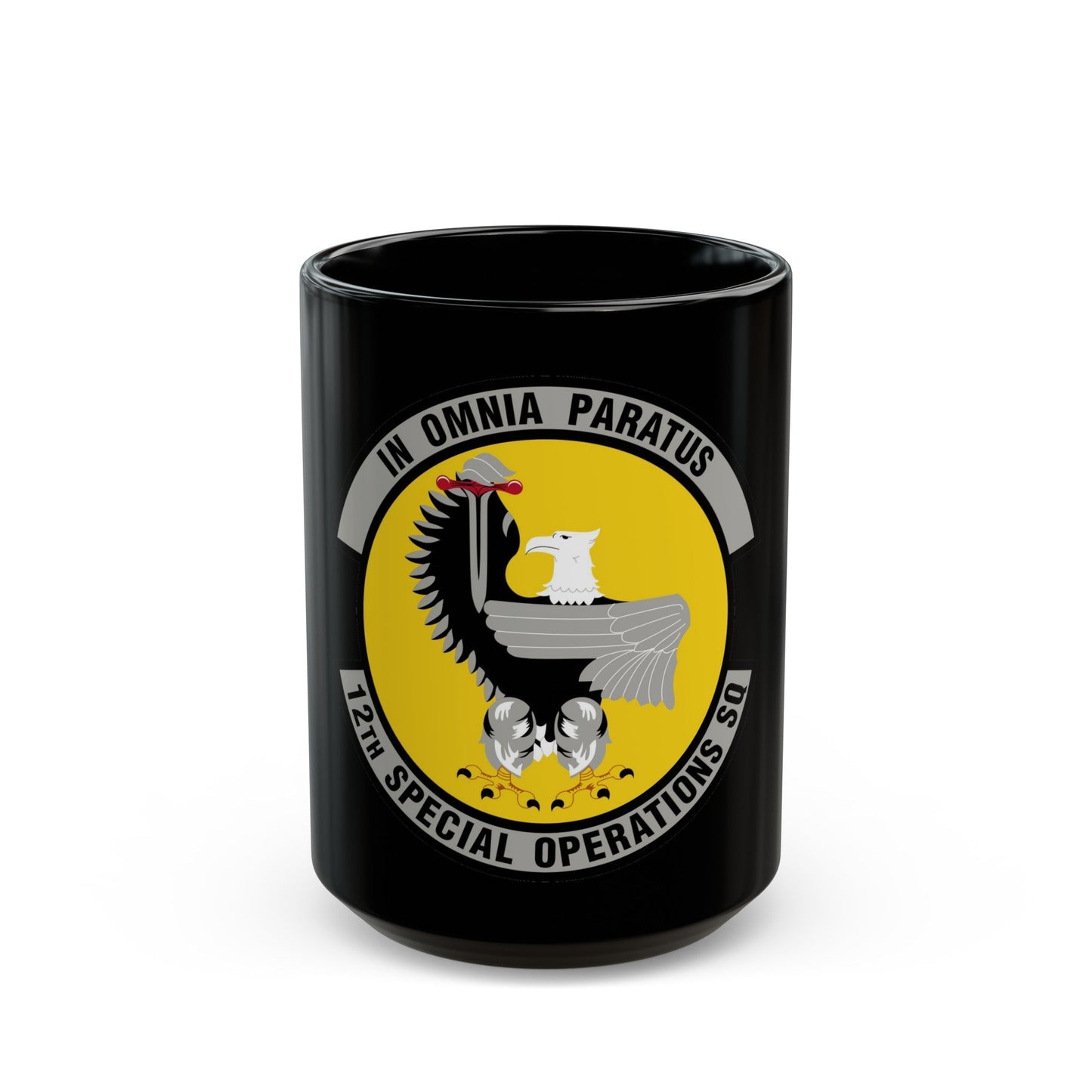 12 Special Operations Squadron AFSOC (U.S. Air Force) Black Coffee Mug-15oz-The Sticker Space