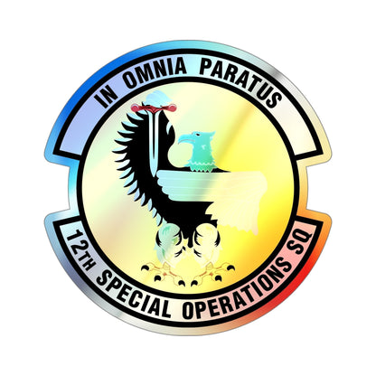 12 Special Operations Squadron AFSOC (U.S. Air Force) Holographic STICKER Die-Cut Vinyl Decal-6 Inch-The Sticker Space