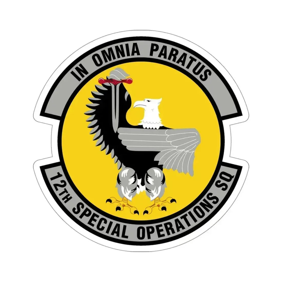 12 Special Operations Squadron AFSOC (U.S. Air Force) STICKER Vinyl Die-Cut Decal 4 Inch - The Sticker Space