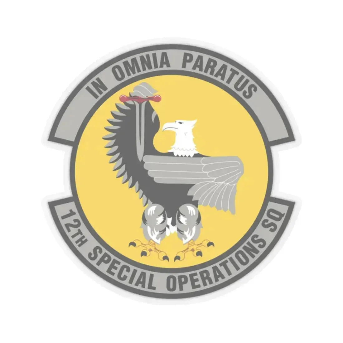 12 Special Operations Squadron AFSOC (U.S. Air Force) STICKER Vinyl Kiss-Cut Decal 2 Inch Transparent - The Sticker Space