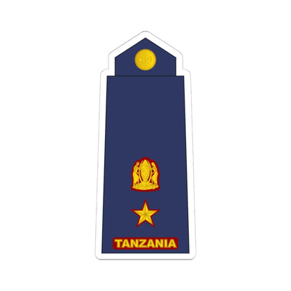 12 Tanzania Air Force LTC (Tanzania) (Military Rank) STICKER Vinyl Kiss-Cut Decal 6 Inch White - The Sticker Space