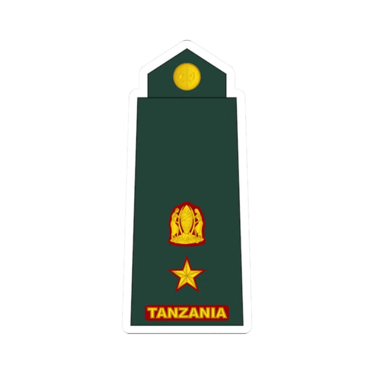 12 Tanzania Army LTC (Tanzania) (Military Rank) STICKER Vinyl Kiss-Cut Decal 2 Inch White - The Sticker Space