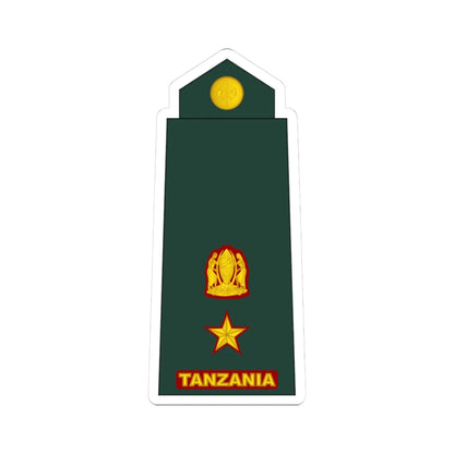 12 Tanzania Army LTC (Tanzania) (Military Rank) STICKER Vinyl Kiss-Cut Decal 3 Inch White - The Sticker Space