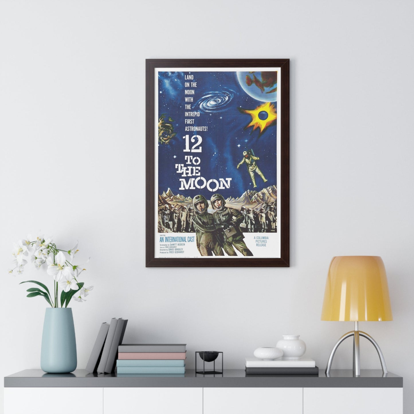 12 TO THE MOON 1960 - Framed Movie Poster-The Sticker Space