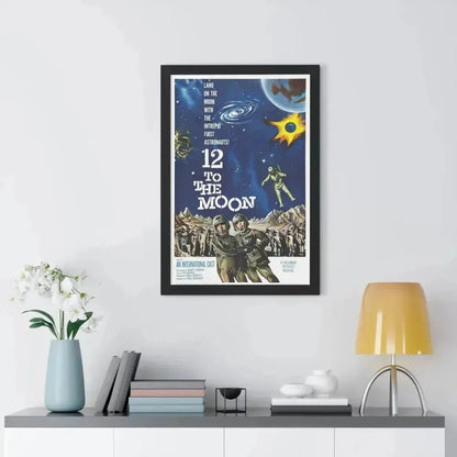 12 TO THE MOON 1960 - Framed Movie Poster - The Sticker Space