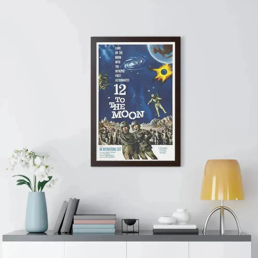 12 TO THE MOON 1960 - Framed Movie Poster - The Sticker Space