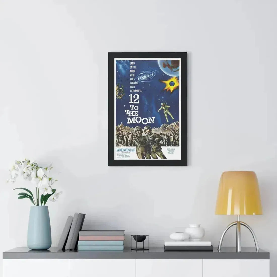 12 TO THE MOON 1960 - Framed Movie Poster - The Sticker Space