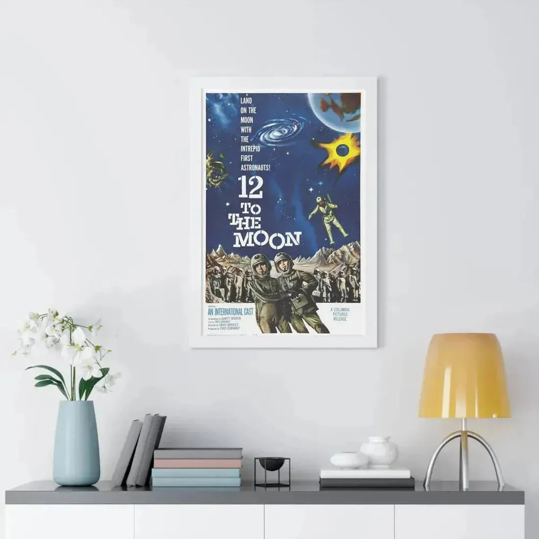 12 TO THE MOON 1960 - Framed Movie Poster - The Sticker Space