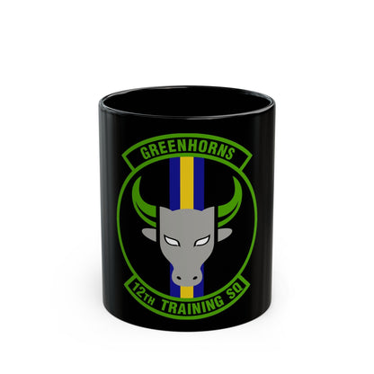 12 Training Sq AETC (U.S. Air Force) Black Coffee Mug-11oz-The Sticker Space