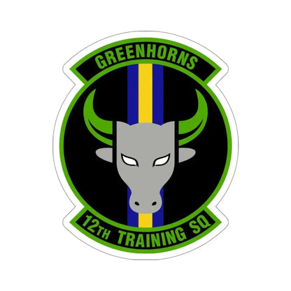 12 Training Sq AETC (U.S. Air Force) STICKER Vinyl Die-Cut Decal 4 Inch - The Sticker Space