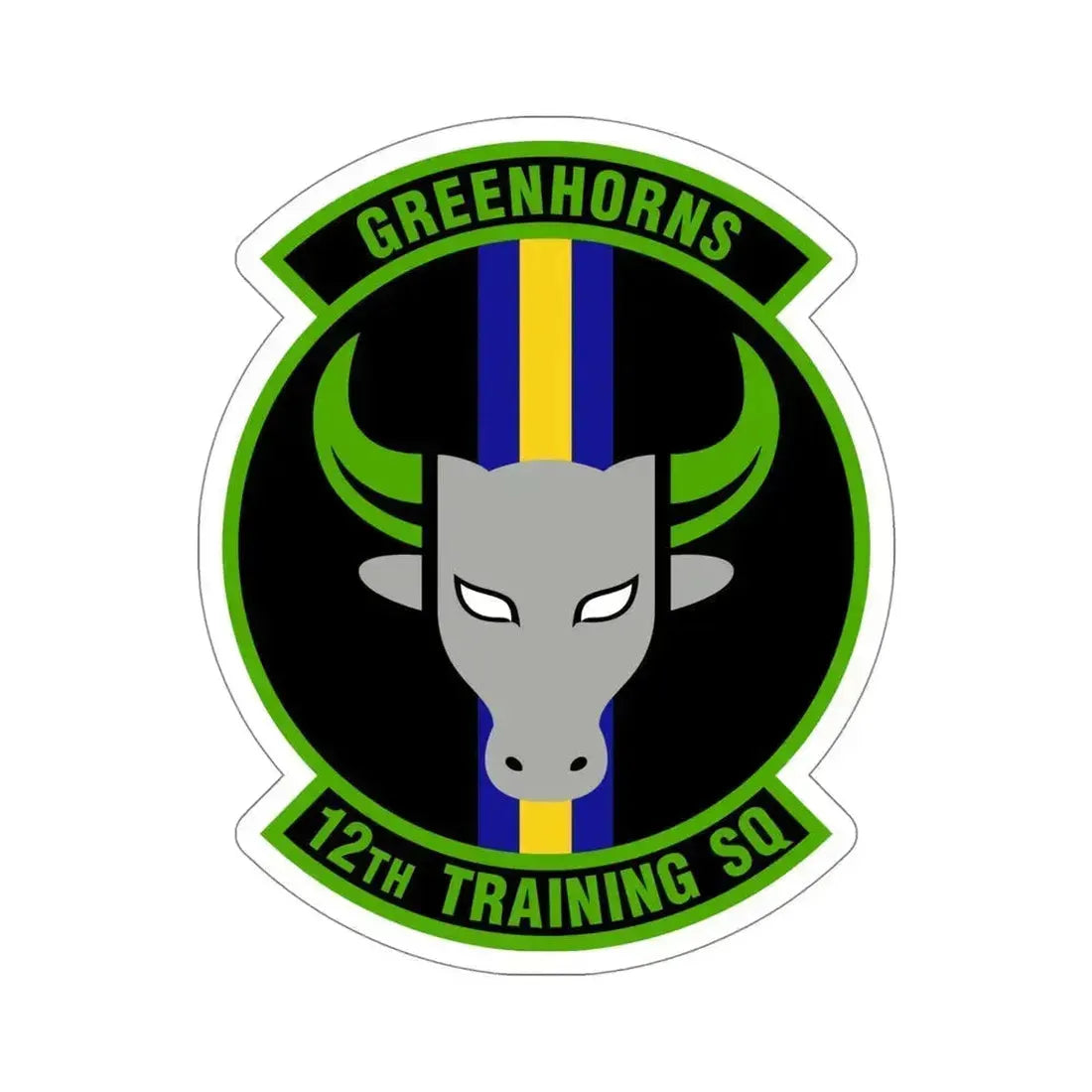 12 Training Sq AETC (U.S. Air Force) STICKER Vinyl Die-Cut Decal 5 Inch - The Sticker Space