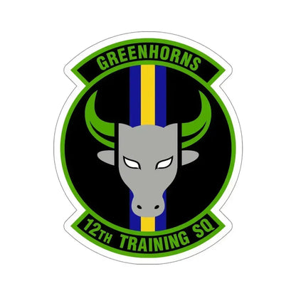 12 Training Sq AETC (U.S. Air Force) STICKER Vinyl Die-Cut Decal 5 Inch - The Sticker Space