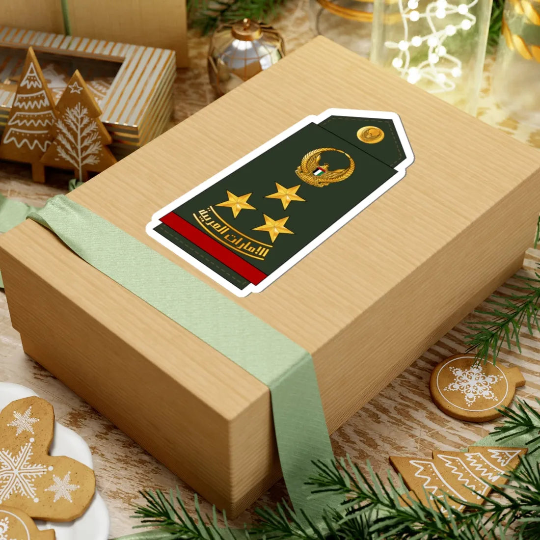 12 UAEA BG (United Arab Emirates) (Military Rank) STICKER Vinyl Kiss-Cut Decal - The Sticker Space