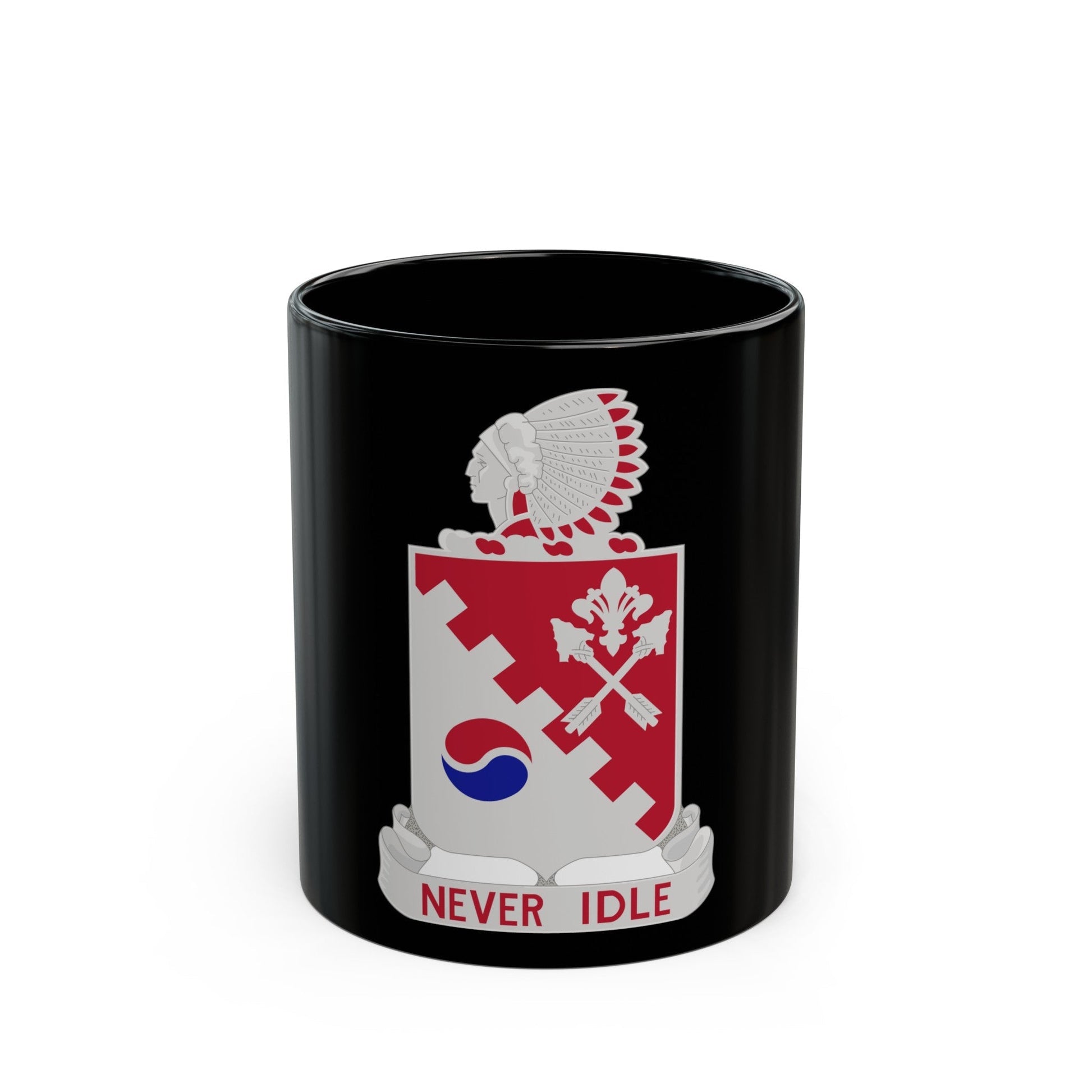 120 Engineer Battalion (U.S. Army) Black Coffee Mug-11oz-The Sticker Space