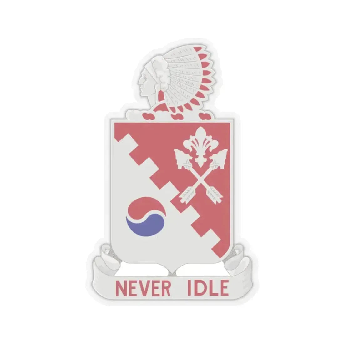 120 Engineer Battalion (U.S. Army) STICKER Vinyl Kiss-Cut Decal 2 Inch Transparent - The Sticker Space