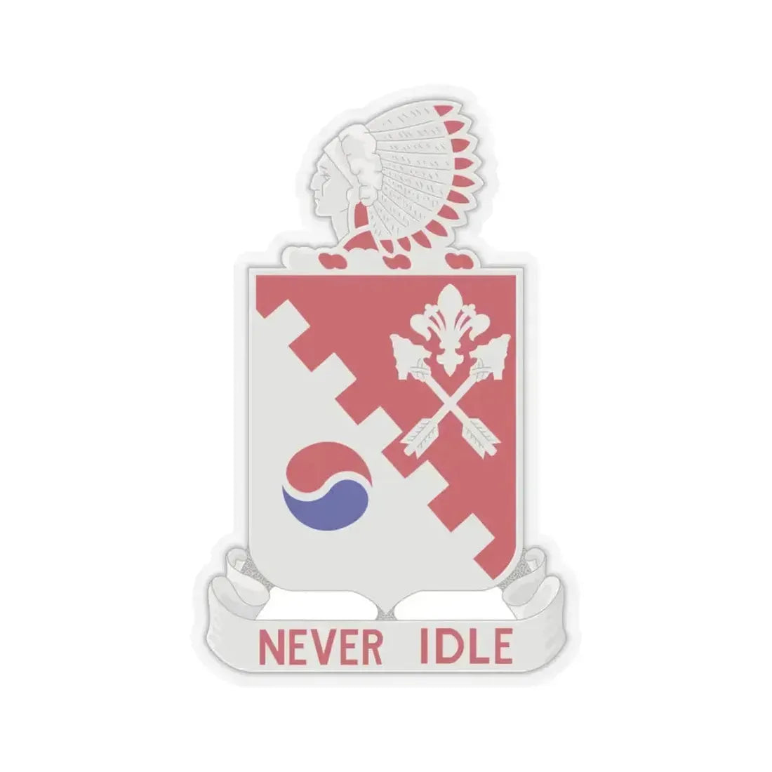 120 Engineer Battalion (U.S. Army) STICKER Vinyl Kiss-Cut Decal 4 Inch Transparent - The Sticker Space