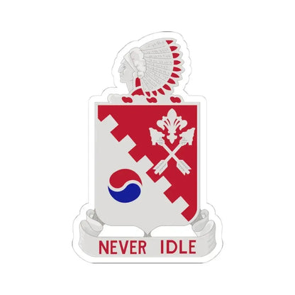 120 Engineer Battalion (U.S. Army) STICKER Vinyl Kiss-Cut Decal 4 Inch White - The Sticker Space