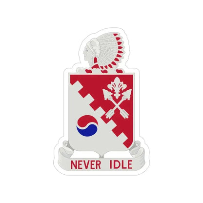 120 Engineer Battalion (U.S. Army) Transparent STICKER Die-Cut Vinyl Decal 3 Inch - The Sticker Space