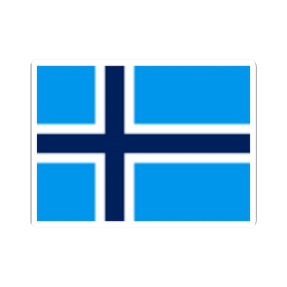 Fictional flag of Svalbard (Norway) STICKER Vinyl Kiss-Cut Decal