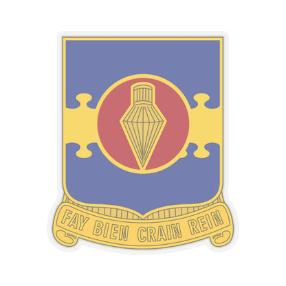 326 Airborne Engineer Battalion (U.S. Army) STICKER Vinyl Kiss-Cut Decal-4" × 4"-Transparent-The Sticker Space