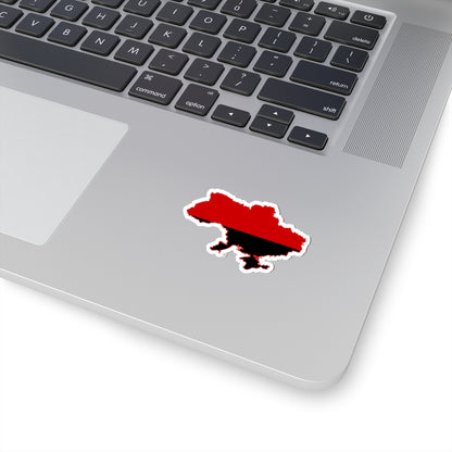 Flag map of Ukraine OUN-r (Ukraine) STICKER Vinyl Kiss-Cut Decal