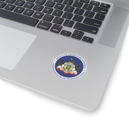 Seal of the Inspector General of Pennsylvania - STICKER Vinyl Kiss-Cut Decal