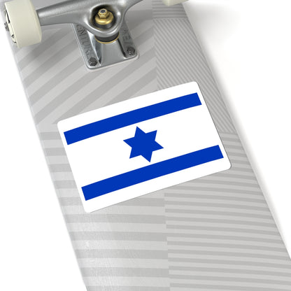 Flag of Israel 1948 3-2 (Israel) STICKER Vinyl Kiss-Cut Decal