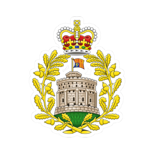 Badge of the House of Windsor 1952-2022 (United Kingdom) (Coat of Arms) STICKER Vinyl Kiss-Cut Decal