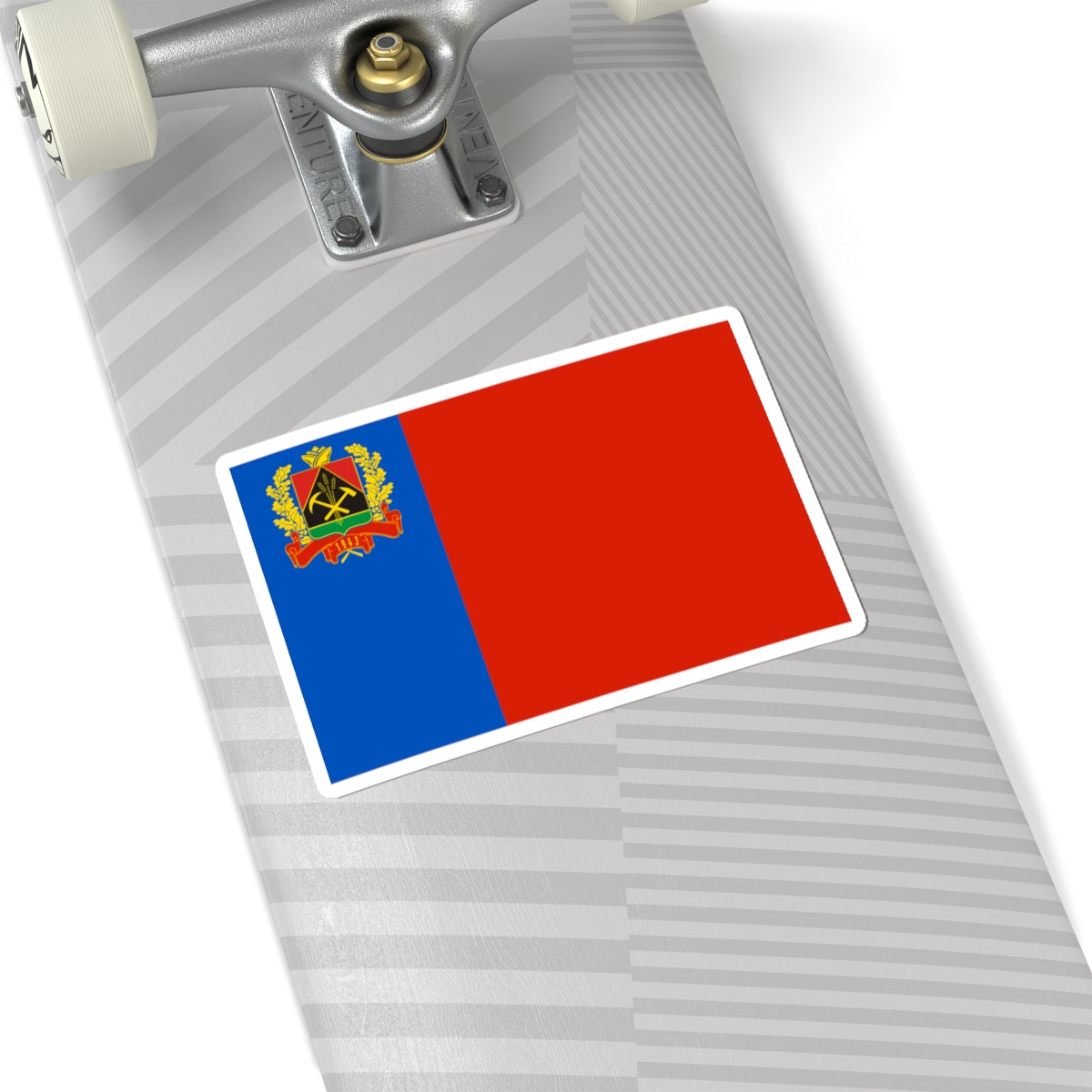 Flag of Kemerovo oblast 2003 (Russia) STICKER Vinyl Kiss-Cut Decal